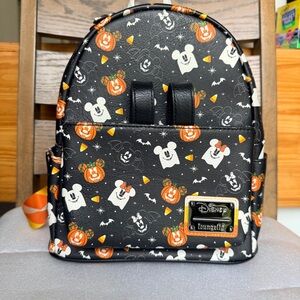 Mickey Bats Ghosts Pumpkins Loungefly Mini Backpack
